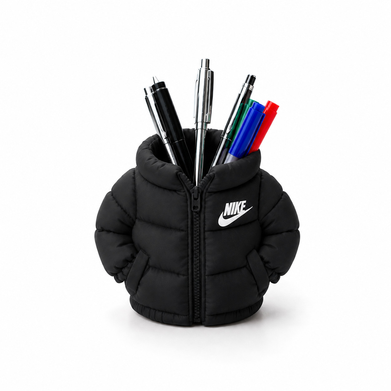 Nike Puffer Jacket Pen Holder Desk Organizer Pencil Cup Office Desktop Decor