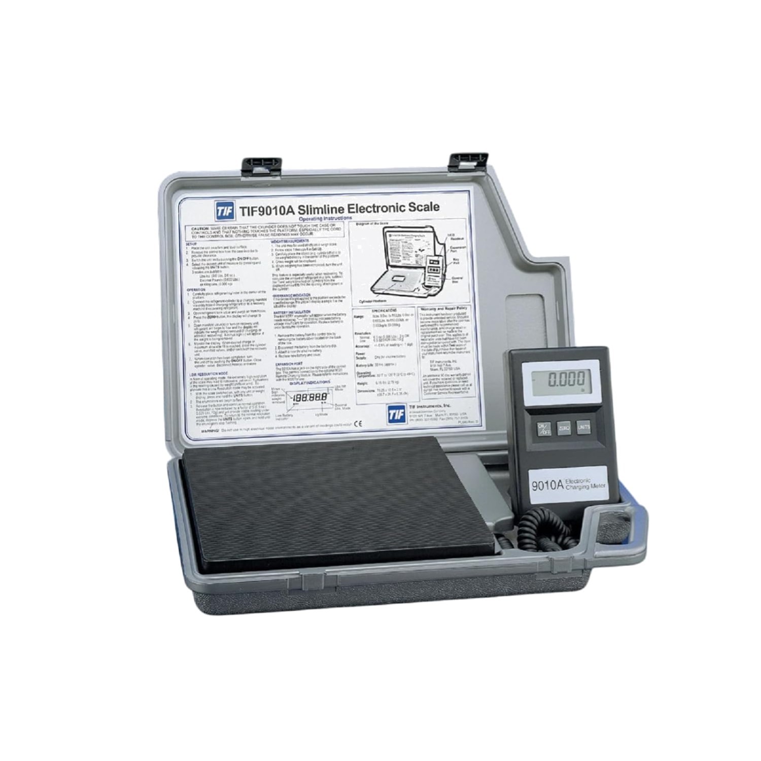 Electronic Refrigerant Scale Handheld Portable 110 lb Capacity Precision Auto...