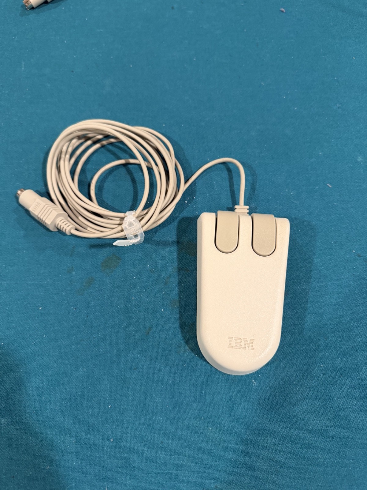 IBM 6450350 OEM PS/S 2-Button Ball Mouse, Made in Taiwan Vintage Retro PC Clean