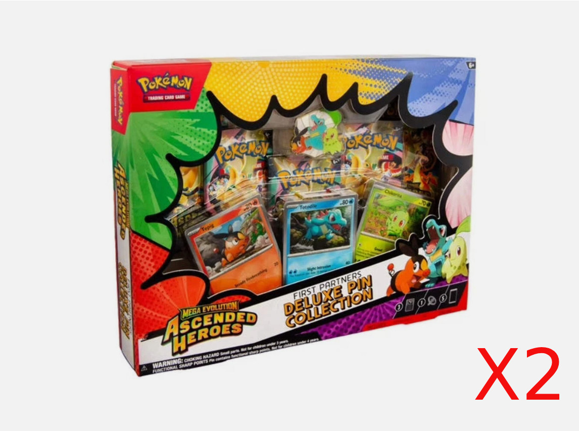 Pokemon TCG Mega Evolution Ascended Heroes Pin Collection (Lot of 2)