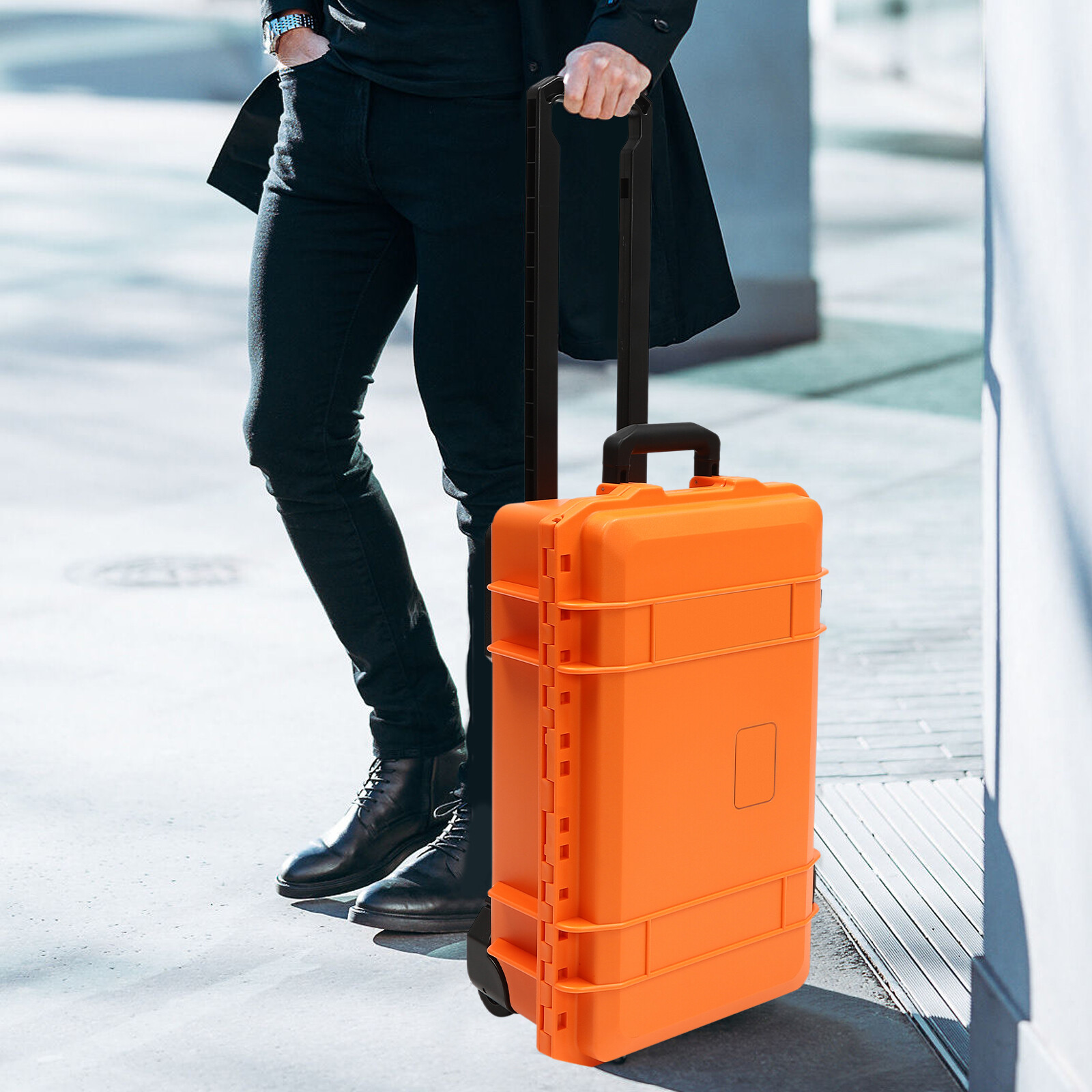 22" Multi-Purpose Camera Box Storage Protect Roller Hard Carry Case Waterproof
