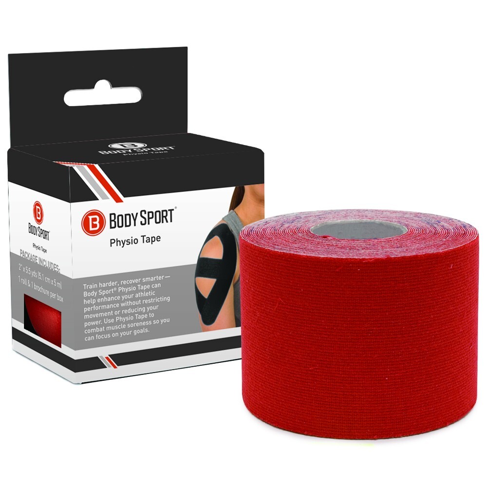 Body Sport Physio Tape, Kinesiology Tape to Support Muscles and Joints - 2-Inch