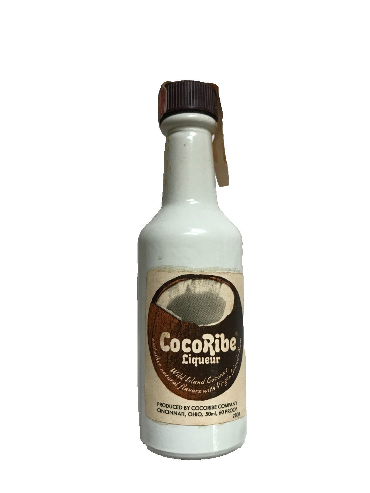 COCORIBE LIQUEUR MINI BOTTLE EMPTY TO COMPLY WITH EBAY RULES