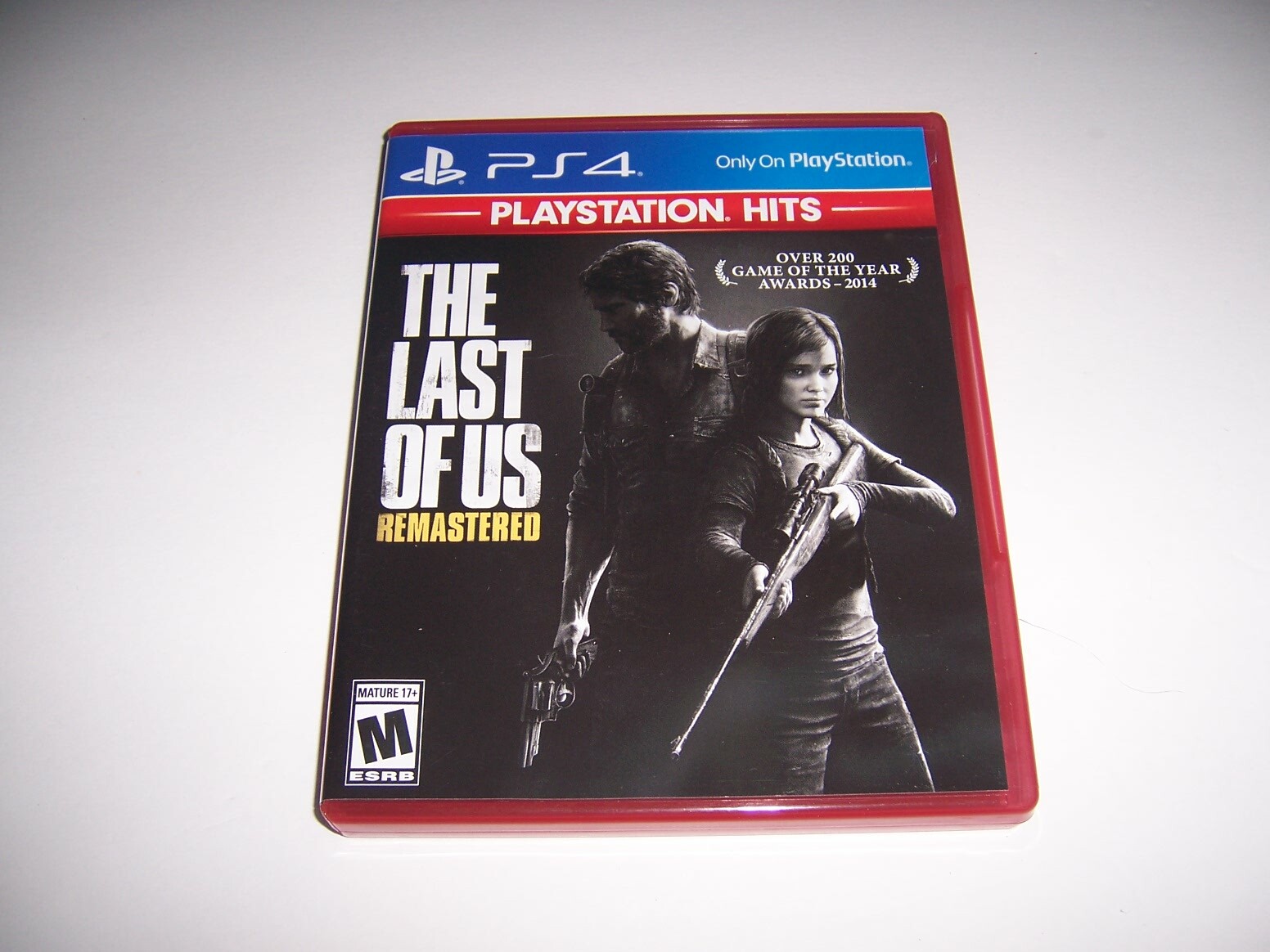 Replacement Authentic Box Case PlayStation 4 PS4 The Last of Us Remastered - Red