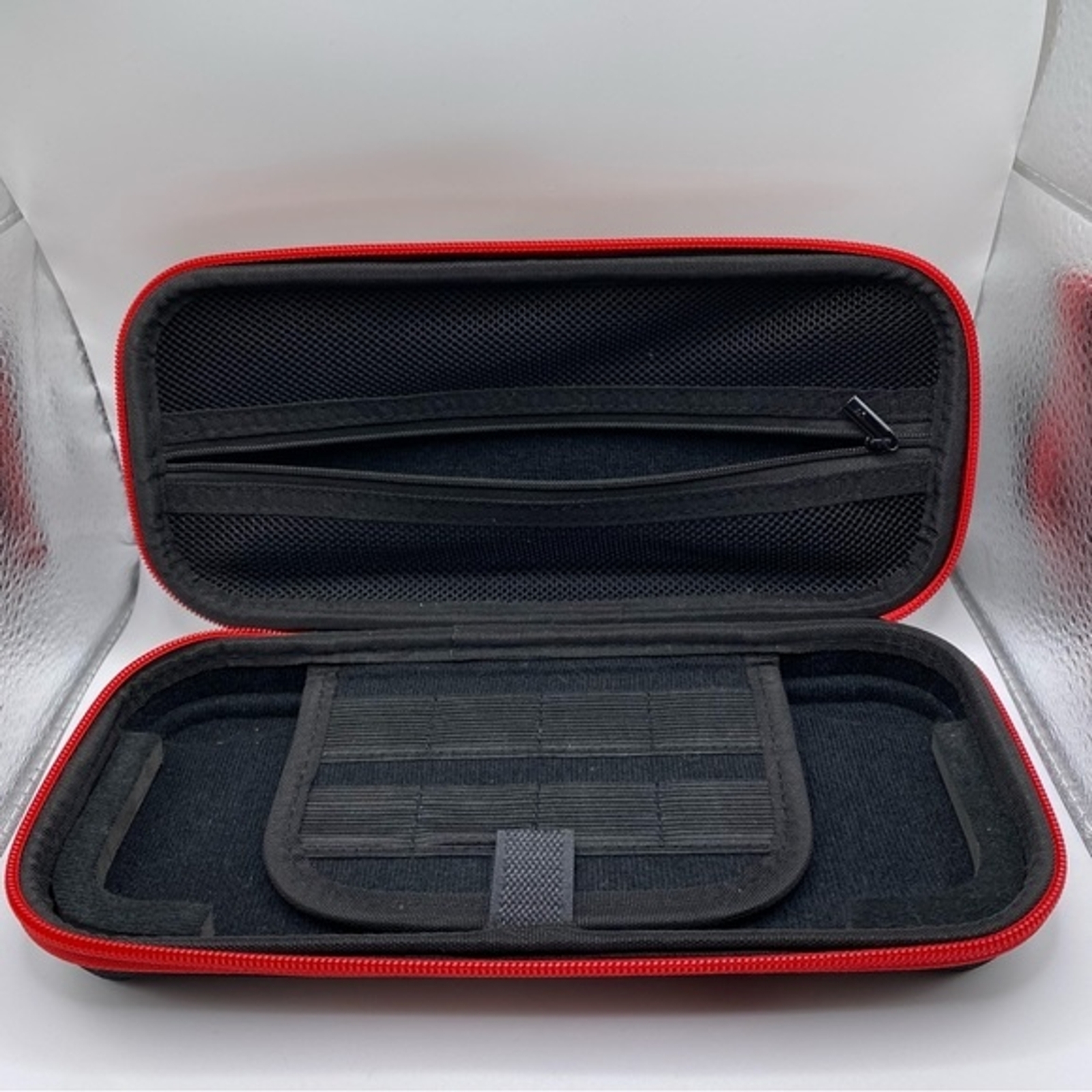 Nintendo Switch Hard Shell Carrying Case Black Red Game Accessory Storage