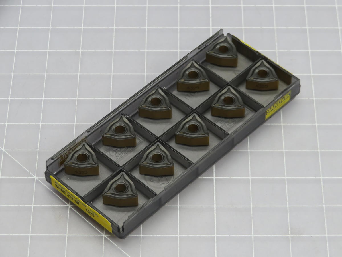 LOT OF 10 SANDVIK WNMG 06 04 08-MF 4325 CARBIDE INSERTS T242818