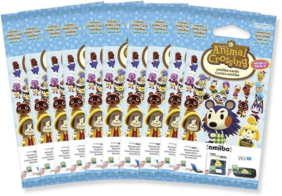 Nintendo Amiibo Cards Animal Crossing Series 3 30 Cards