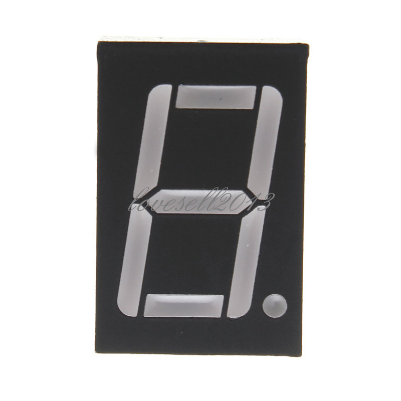 5PCS Red 7 Segment 0.5" LED Display Digital Tube Common Anode 1 Bit