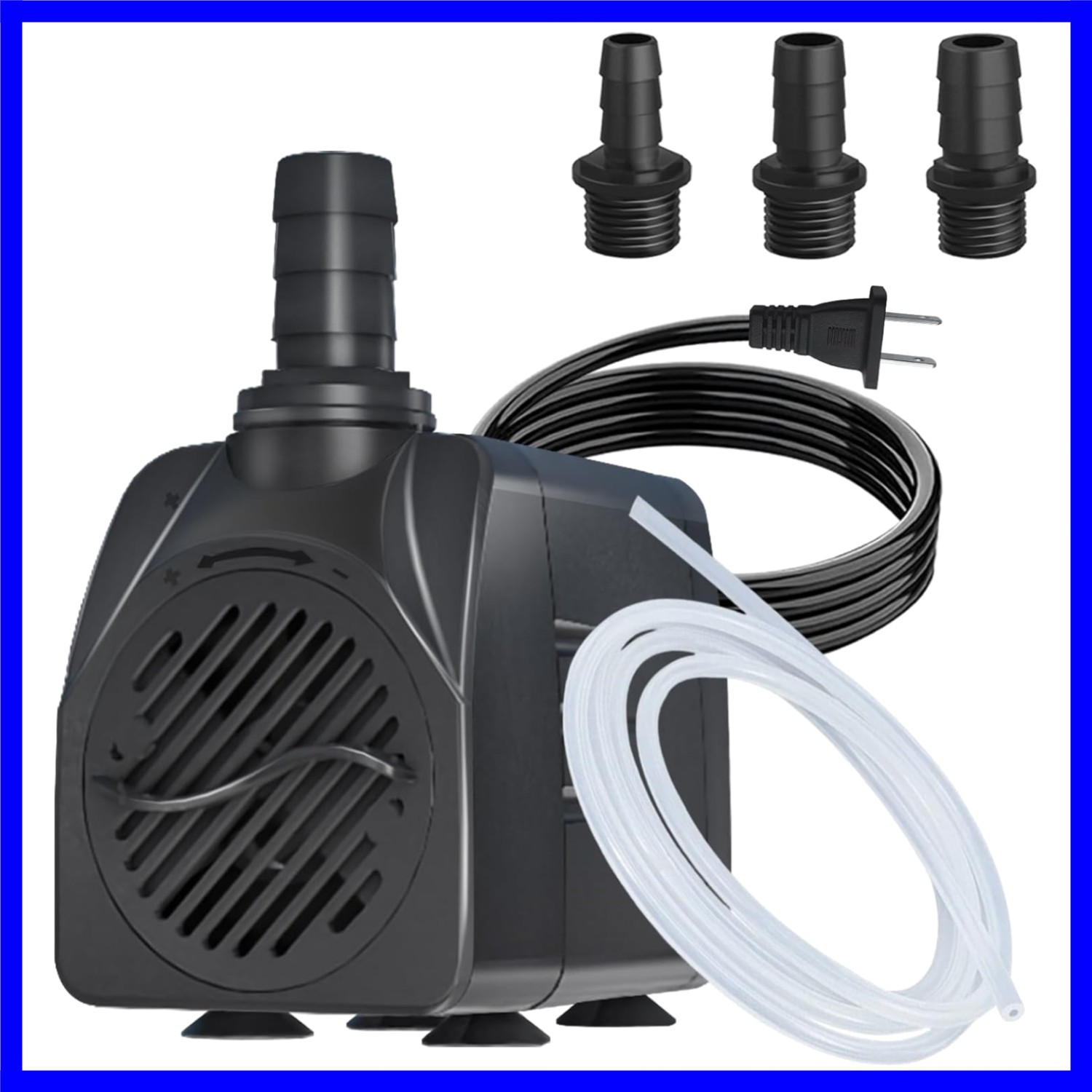 400GPH Auto-Shut-OFF Submersible Pond Pump 1500L/H 25W Ultra Quiet Fountain W...