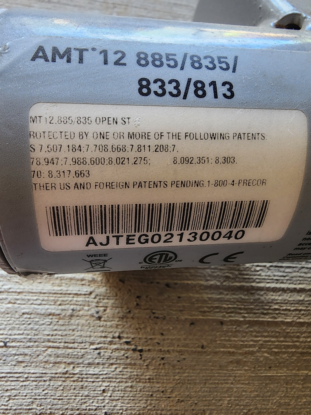 Precor AMT 12 885 Lower PCA