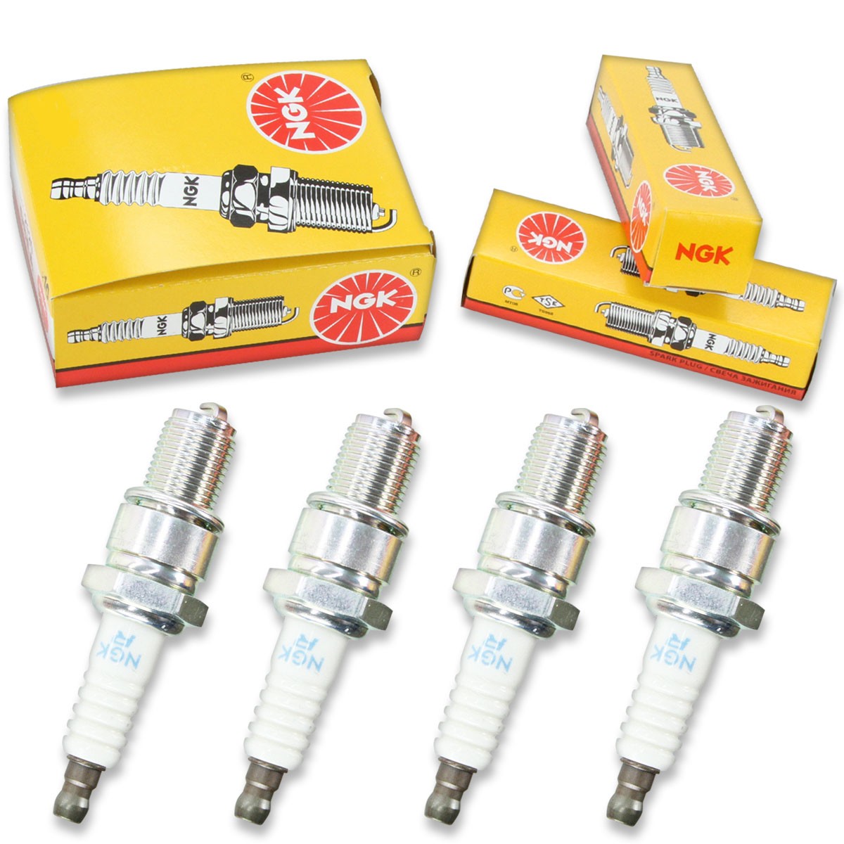 4pcs 1994 Ski-Doo MXZ NGK Standard Spark Plugs 470 Kit Set Engine dh