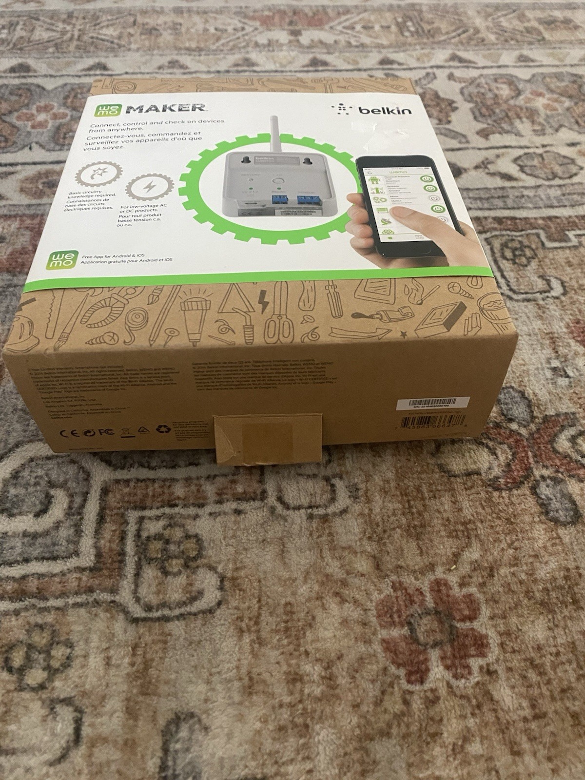 Belkin WEMO Maker Rare F7C043fc Smart WIFI Relay Open Box