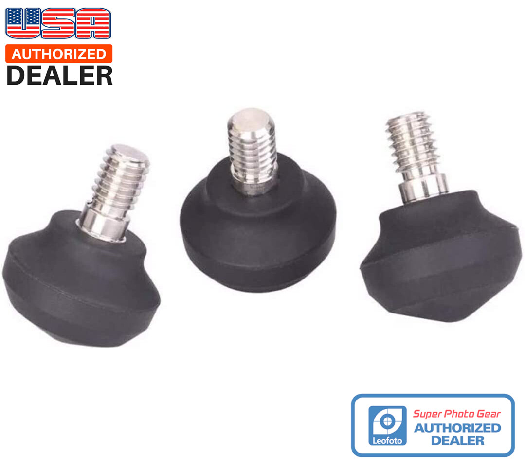 【USA Dealer】Leofoto LF-25 Set of 3 41mm Universal Size 3/8"" Rubber Tripod Feet