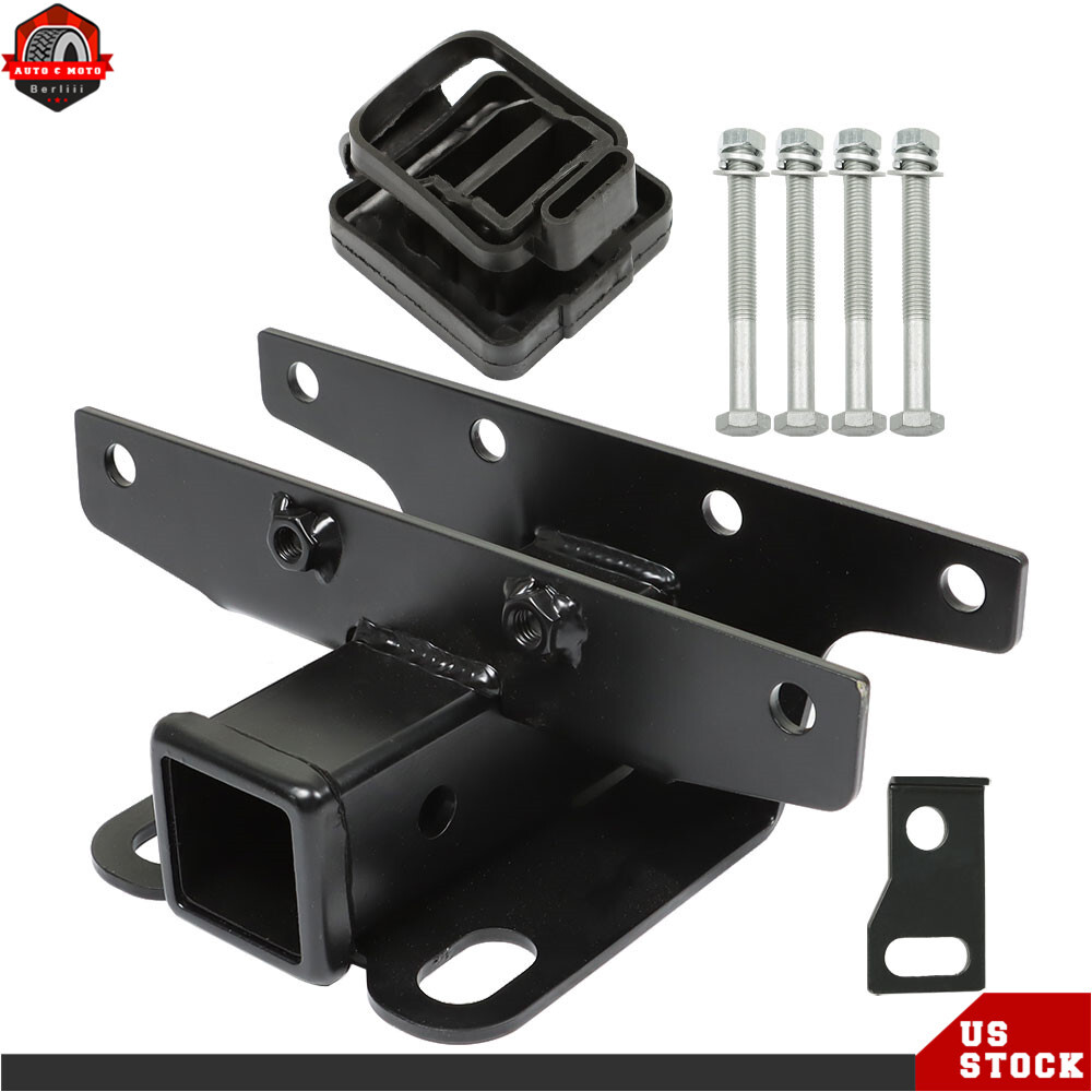 For 2018-2022 2023 Jeep Wrangler JL/JLU 2" Trailer Hitch Receiver Tow Black Kit