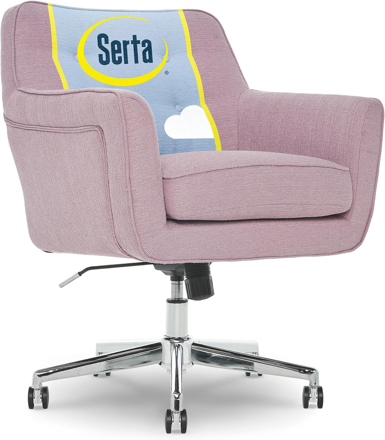 Ashland Home Office Desk Chair W/ Button Tufted Mid-Back Memory Foam Cushion &