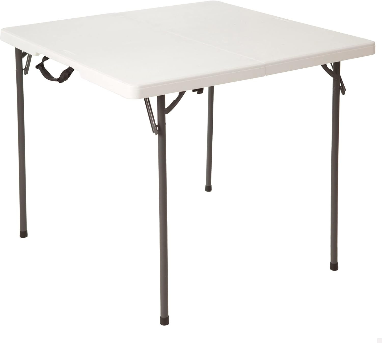80273 Fold in Half Square Table, 34 Inch, White