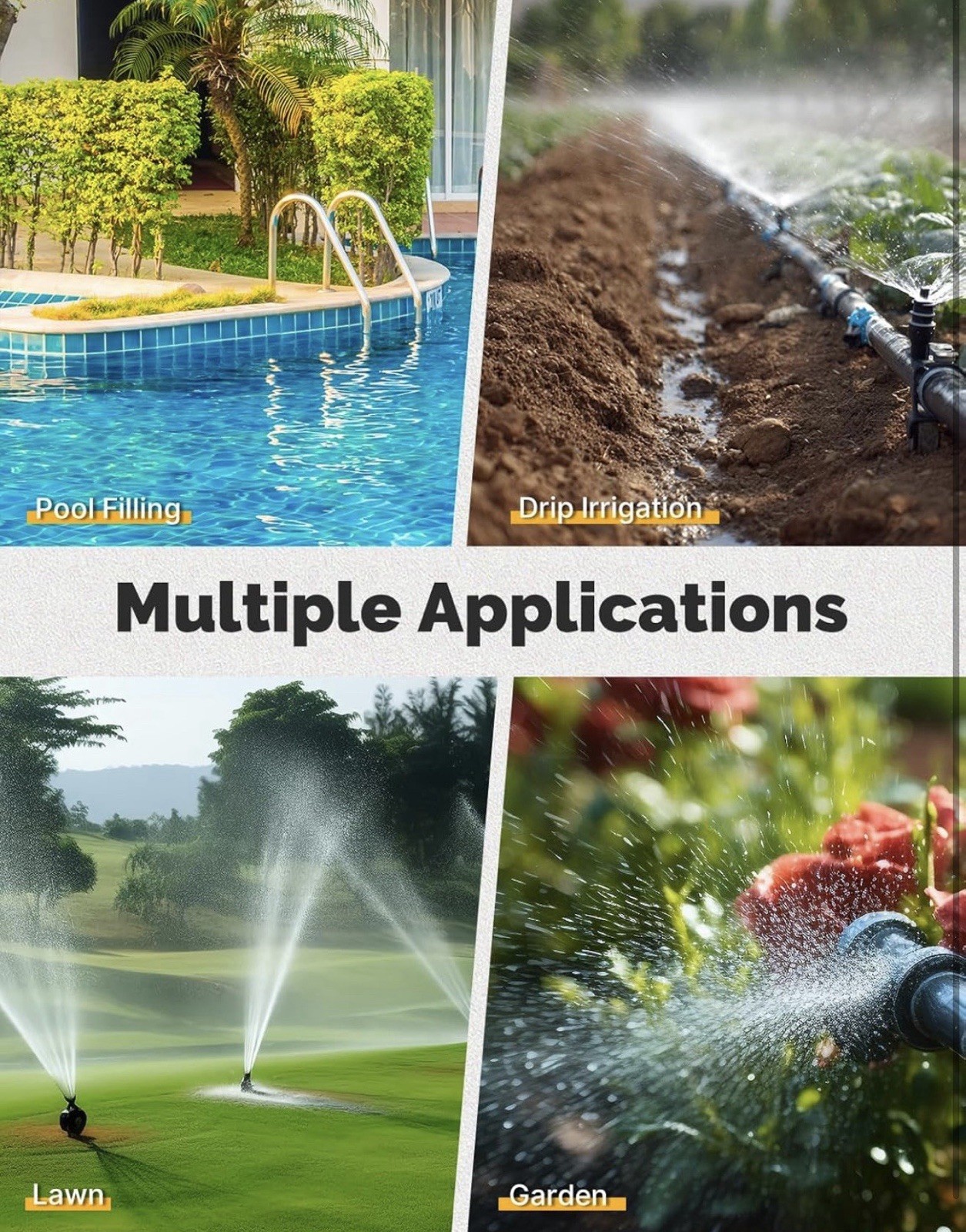 MOES 4 Outlet Sprinkler Timer Brass Inlet Programmable Irrigation Controller New