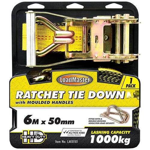 LM10181 - PkTool -  1pc 6mtr RATCHET TIE DOWN SET