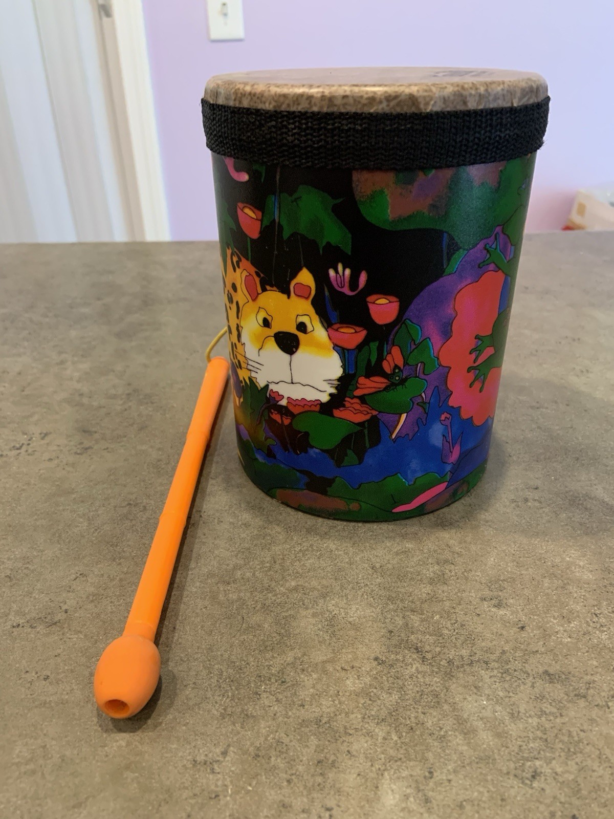 Remo Kids Percussion Rain Forest Tom Drum 6” So Cute Sounds Great!