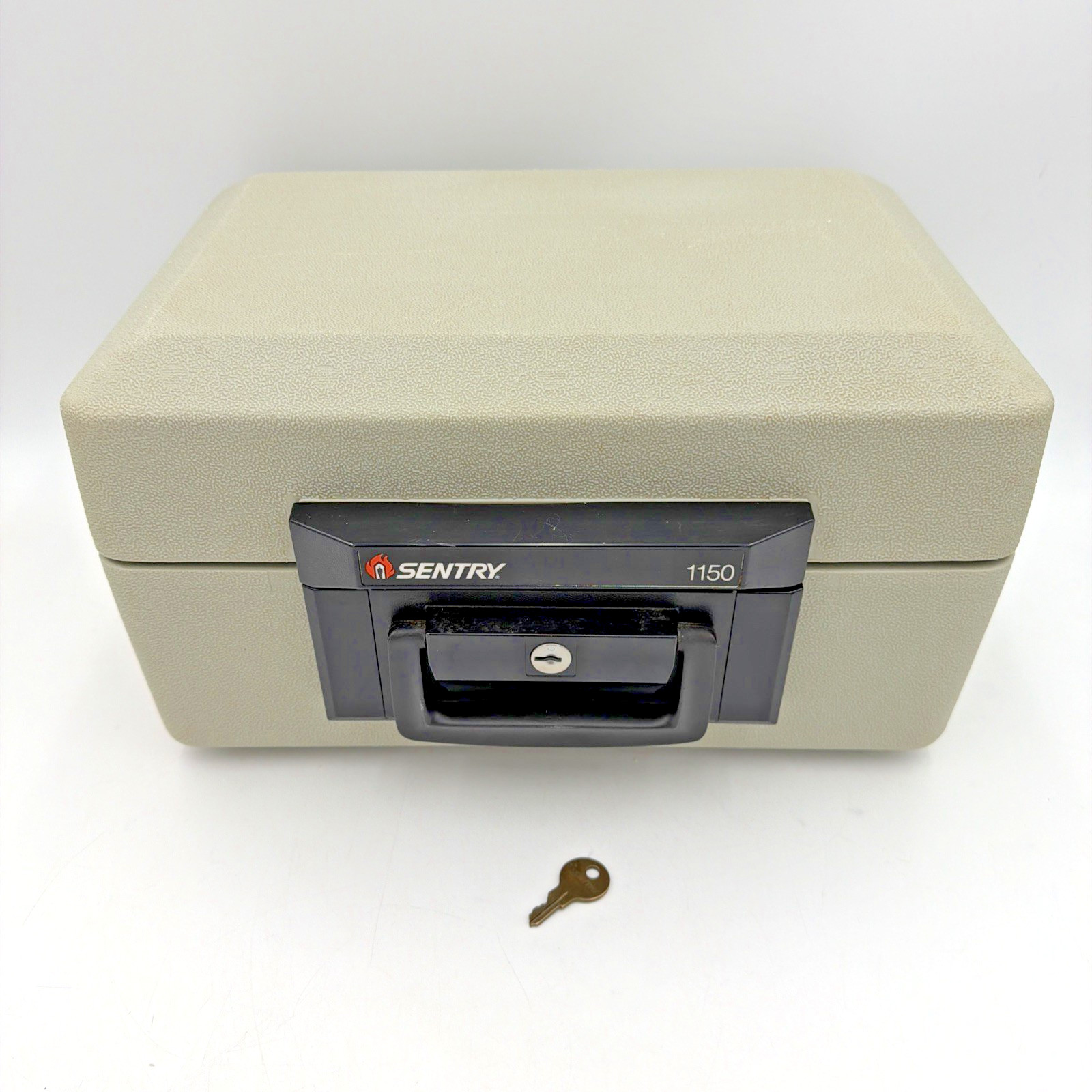 Sentry 1150 Safe Fireproof Waterproof Lock Box w/ Key Chest Inside is 12X7.5X5.5