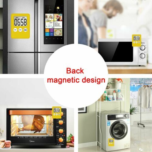 Large LCD Digital Kitchen Cooking Timer Count-Down Up Clock Loud Alarm Magnetic