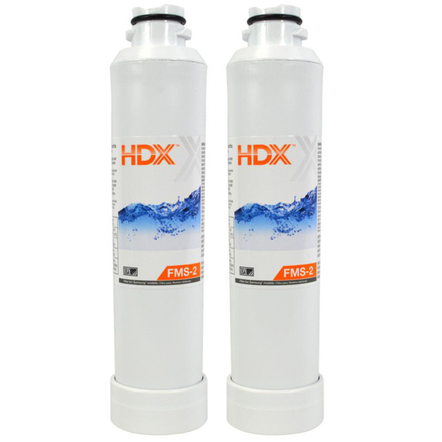 HDX FMS-2 Refrigerator Water Filter – 2-Pack – Samsung Replacement – Open Box