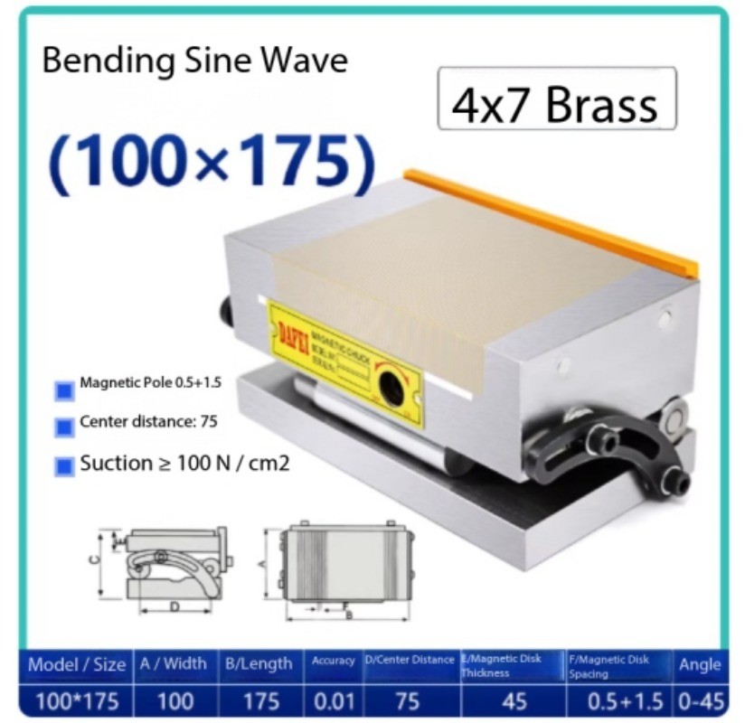 Sine Magnetic Table Integrated Tilting Magnetic Disk Adjustable Angle
