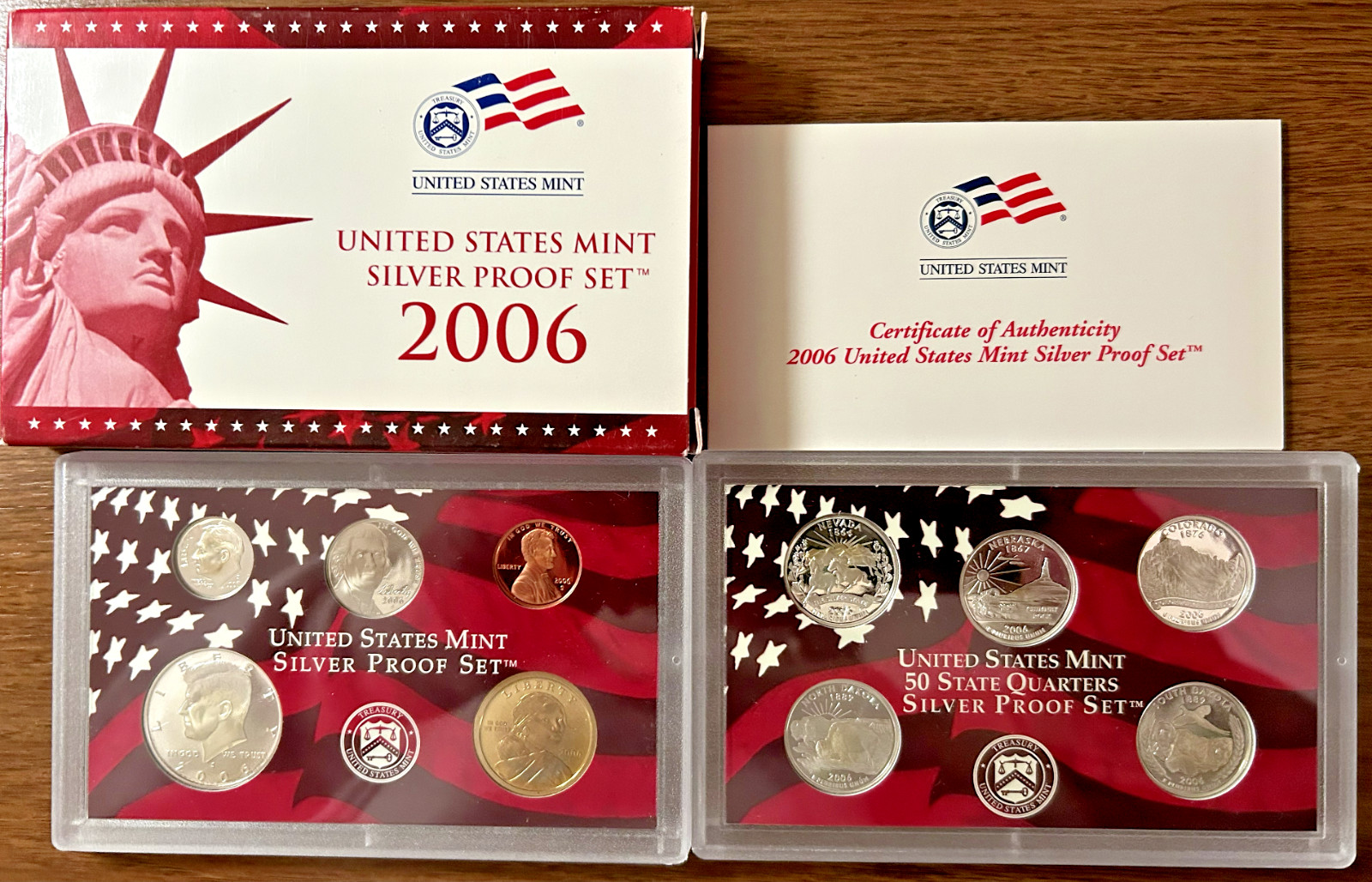 2006 S U.S. Mint Complete SILVER PROOF SET w/ OGP Box And COA