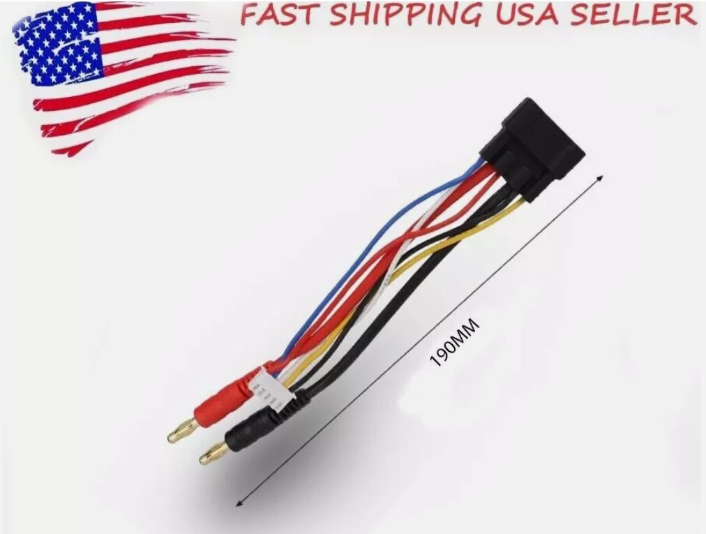3S Lipo Battery Bullets Connector Cable Adapter fit for TRX 1/8 RC Car 190MM