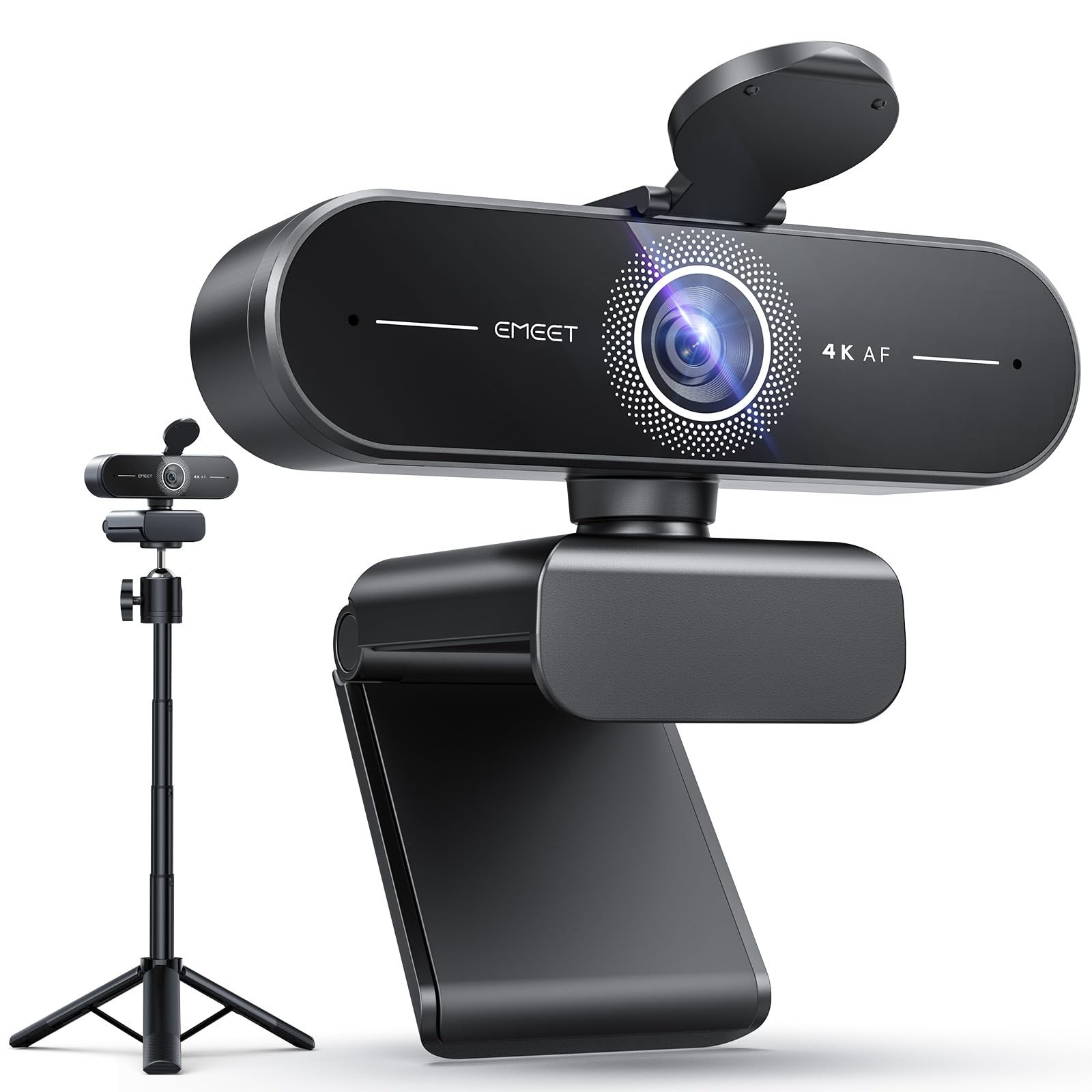C60E 4K Webcam with Tripod, Streaming Camera with PDAF Autofocus, Dual Microp...