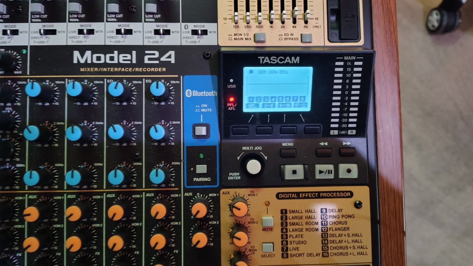 TASCAM Model 24 24-Channel Analog Mixer USB Audio Interface Recorder