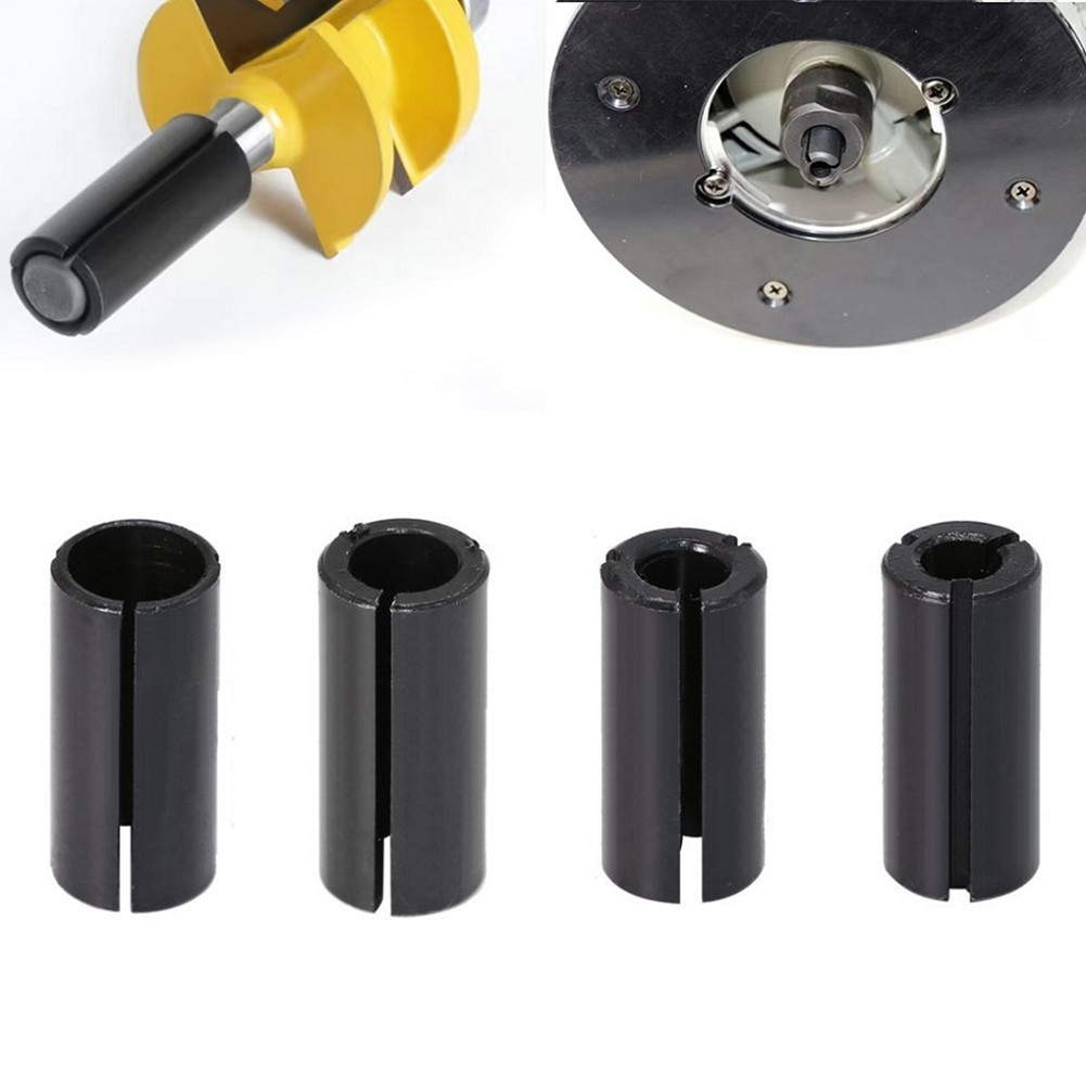 4 Pcs Router Bit Conversion Collet Chuck Driver Adapter For Lathe Milling Cutter