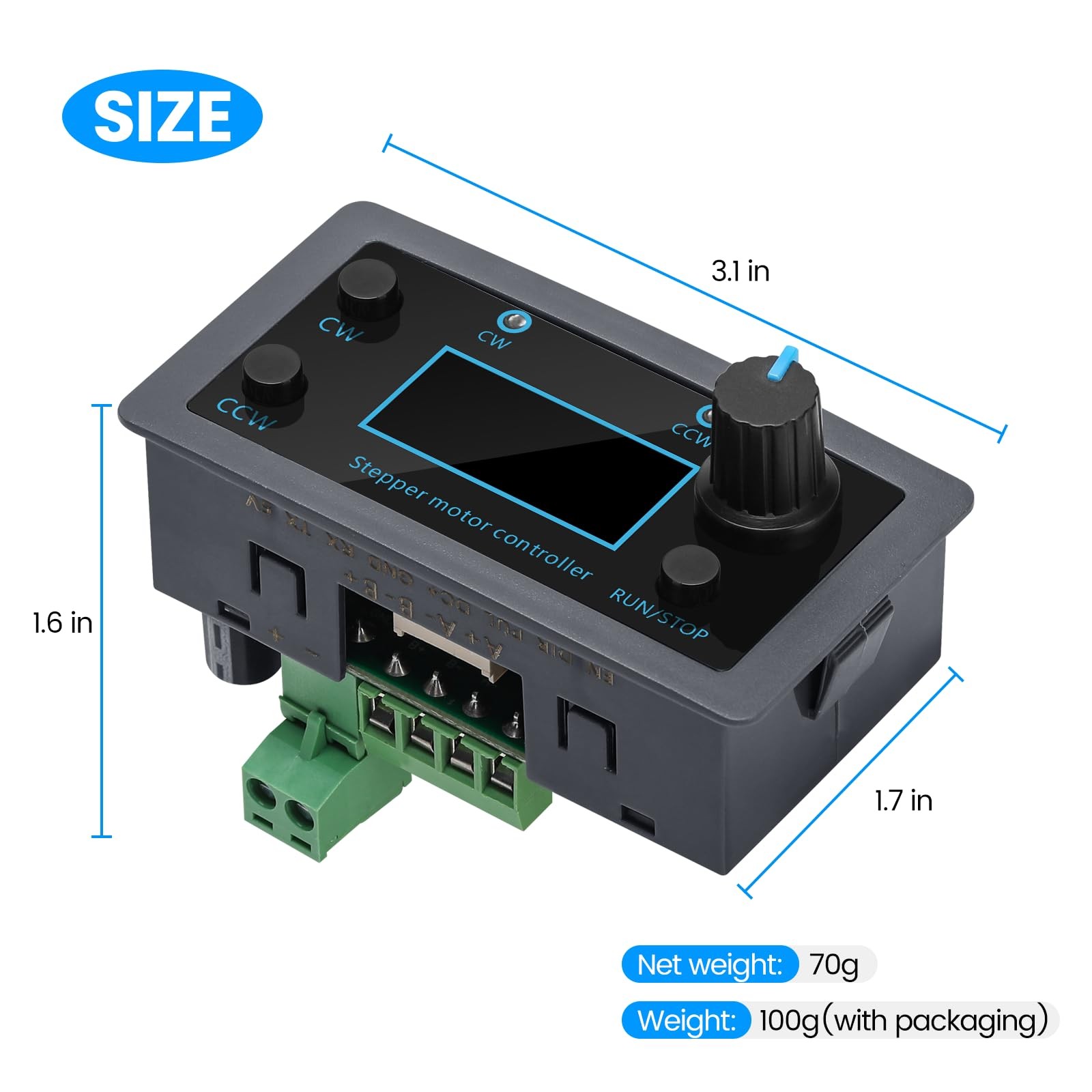 Stepper Motor Controller Driver Board, Forward/Reverse Pulse Speed Control...
