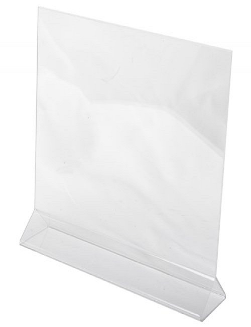 Dazzling Displays 10 Acrylic 4" x 6" Vertical Top Load Sign Holders
