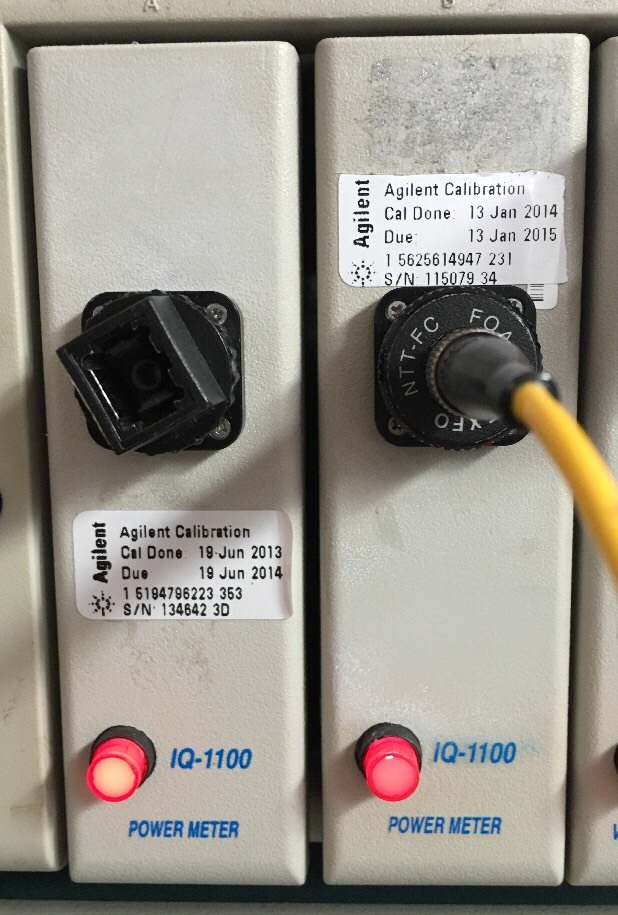 EXFO IQ-1100 Series Power Meter Module. W/one FOA-22, 54 or 298 (FC, SC, LC).