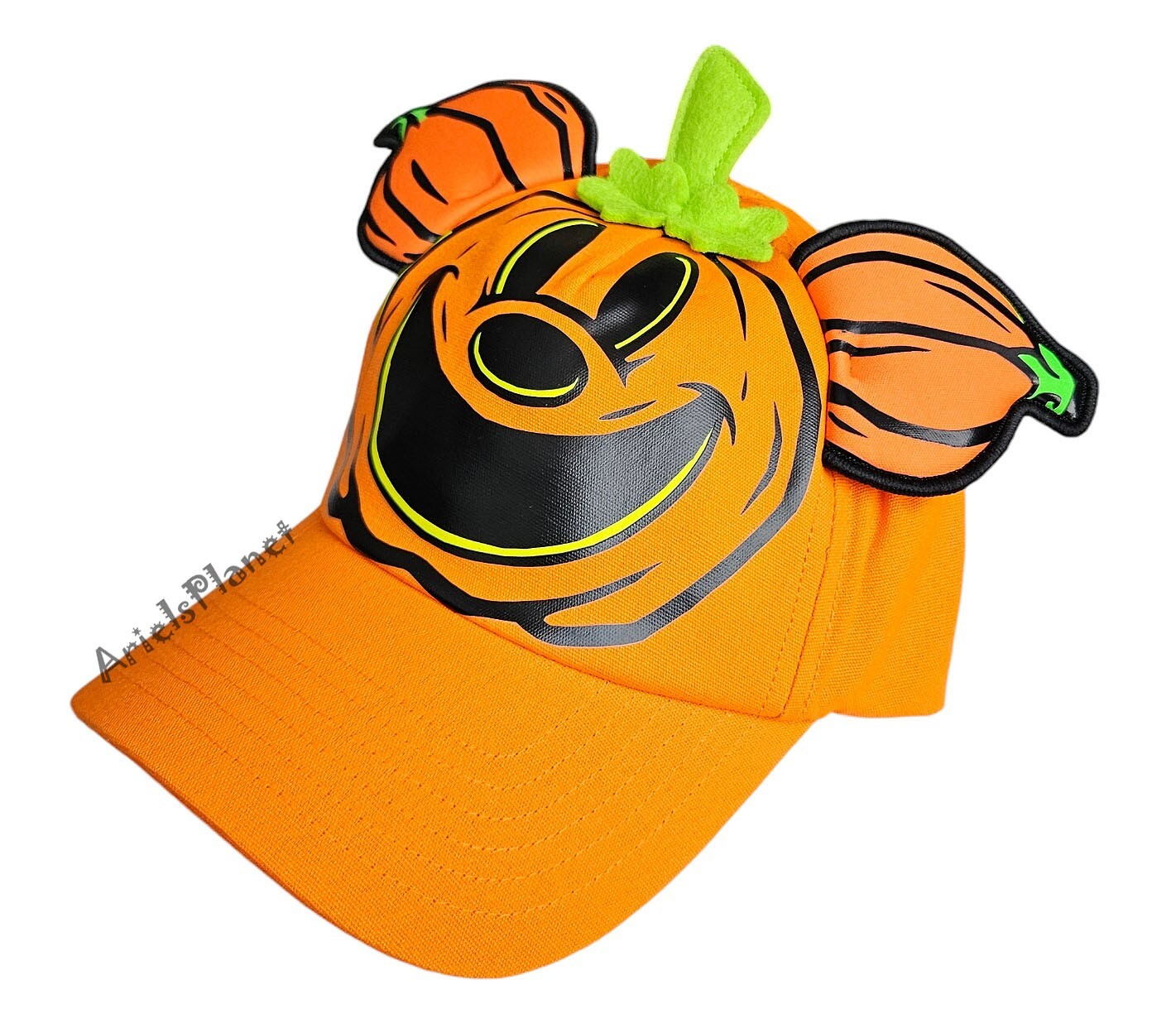 Disney Parks Mickey Mouse Jack-o'-Lantern Glow-in-the-Dark Baseball Hat Cap