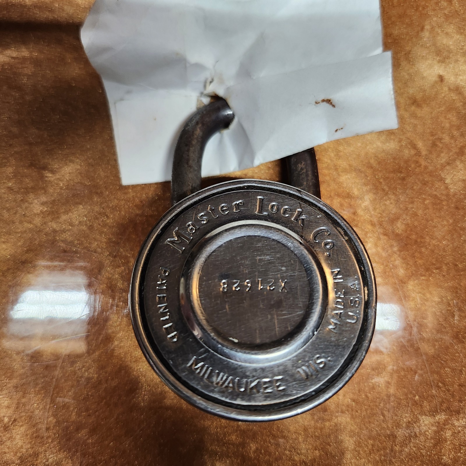 Vintage 1950s Master Lock Combination Padlock School Locker Tested Works