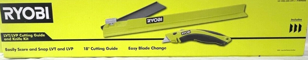 RYOBI LVT/LVP Cutting Guide and Utility Knife Flooring Kit FTR9000  18" Guide