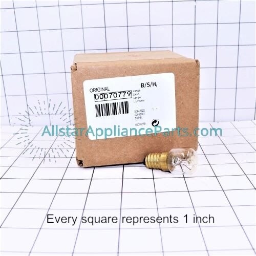 Bosch Dryer, Range/Stove/Oven Light Bulb 00070779