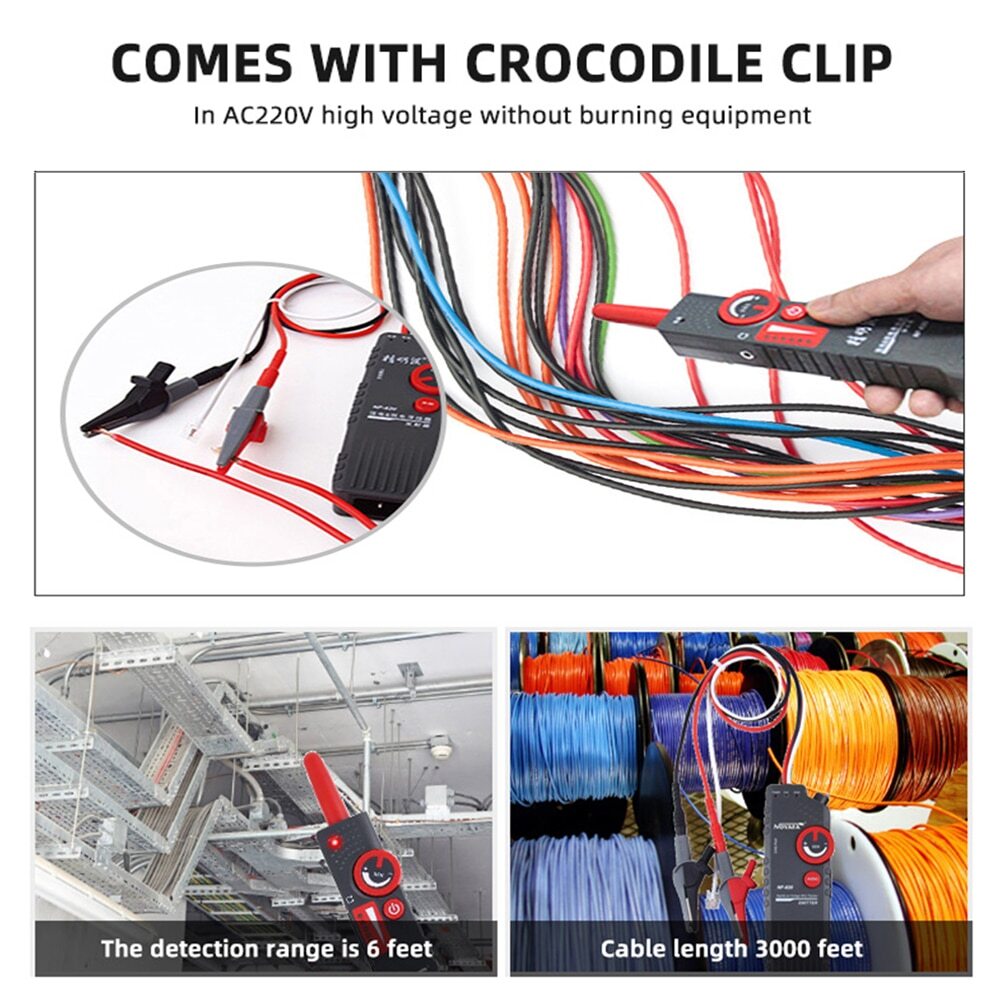 Underground Wire Locator Cable Detection Instrument Concealed Wiring Line Finder