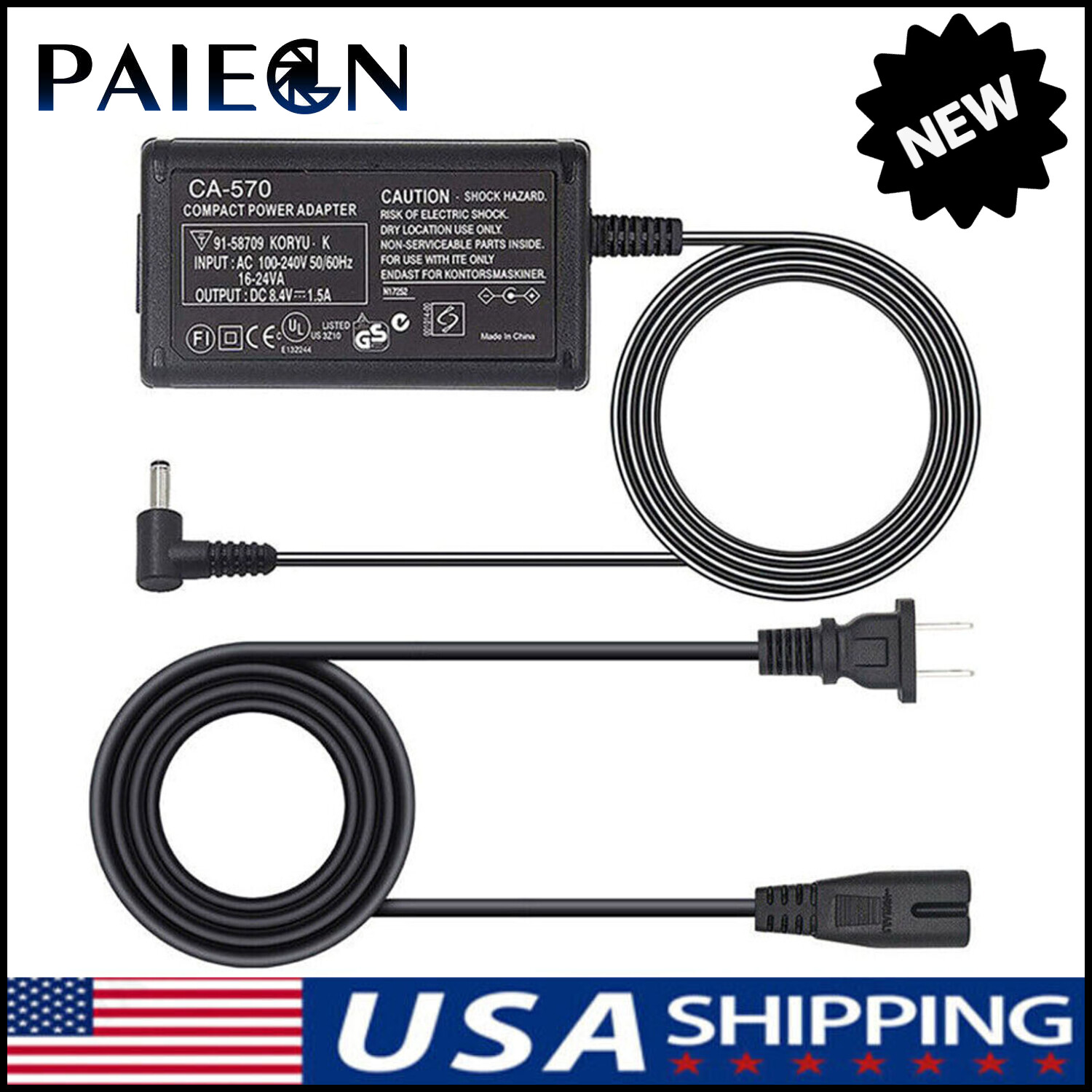 CA-570 Charger AC Power Adapter Supply For Canon XA25 XA10 XA-20 XA30 HG20 XH-A1