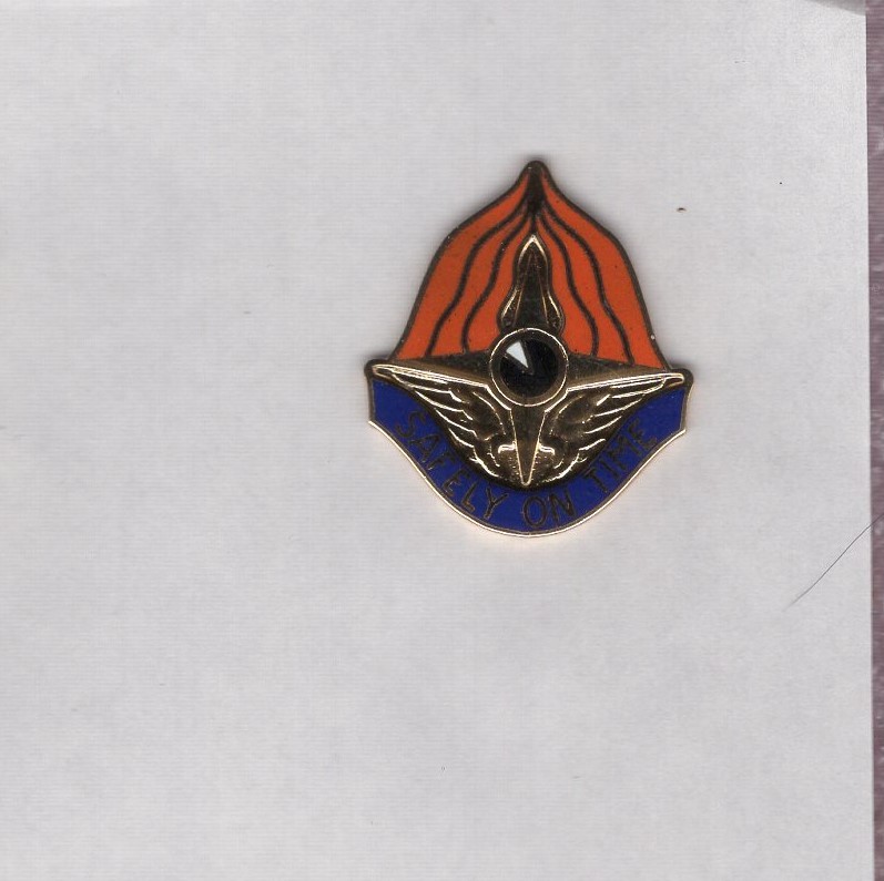 109th Aviation Battalion crest DUI clutchback c/b badge G-23