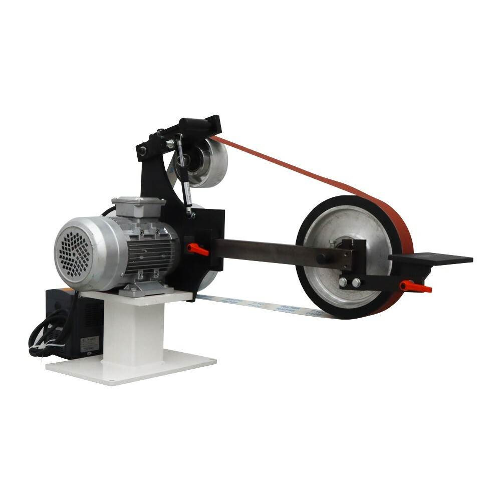 110V Industrial Belt Sander Blade Grinding Machine Polisher Speed Adjustable