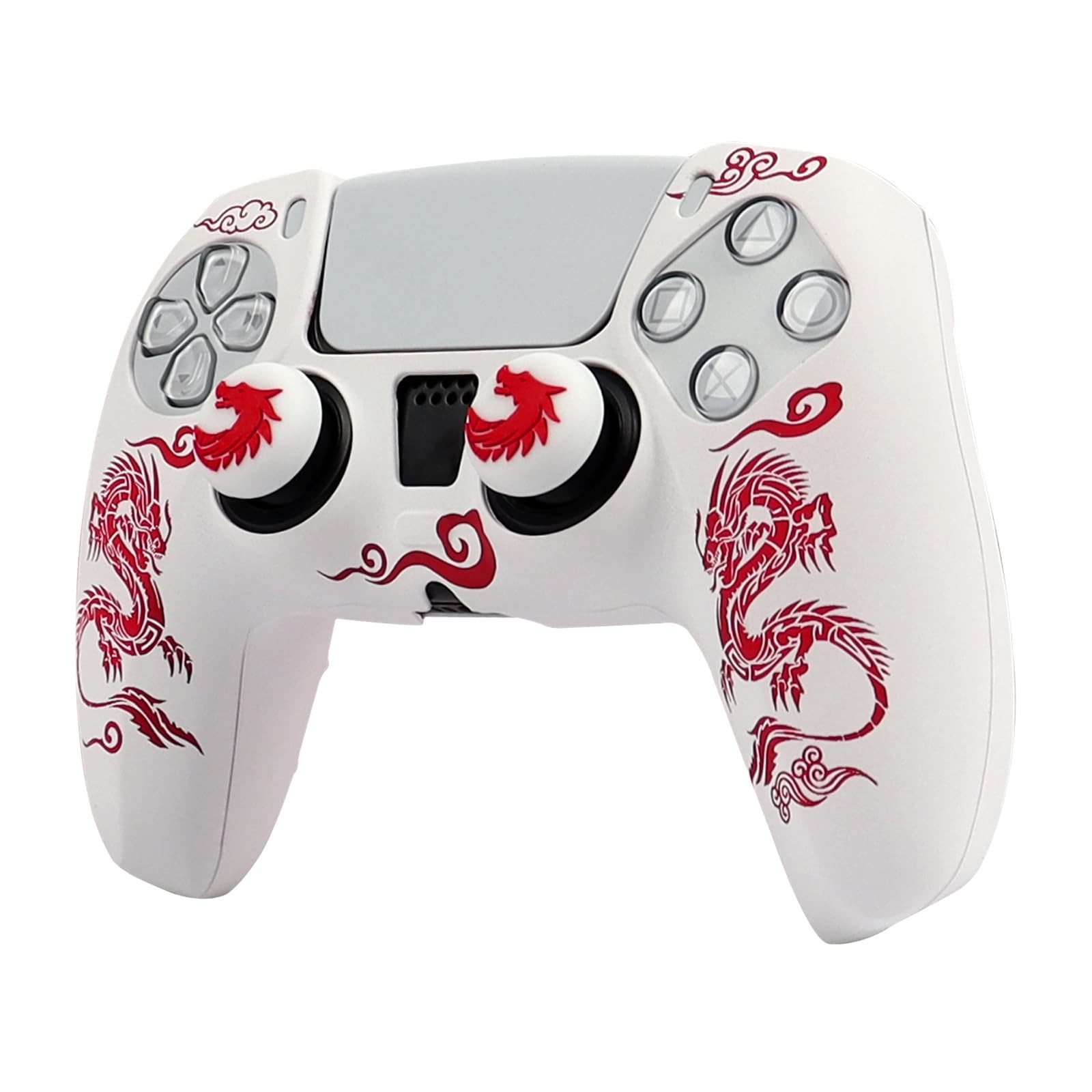 Dragon Controller Skin Silicone for PS5, Non-Slip Grip Cover Protector Compat...