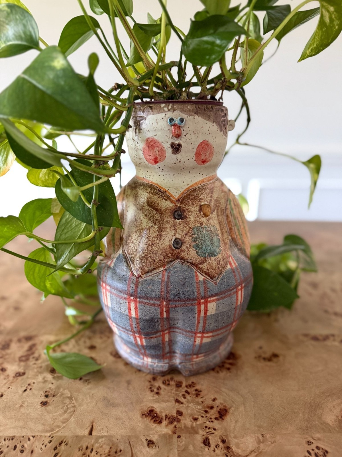 Hand Painted Italian Boy Planter