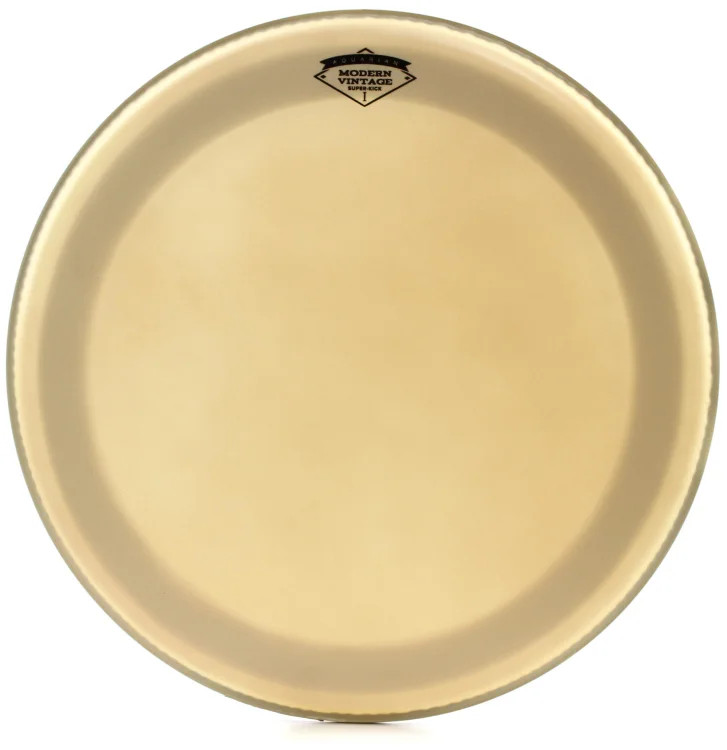 Aquarian Drumheads Modern Vintage I Bass Drumhead - 20" - with Superkick Ring