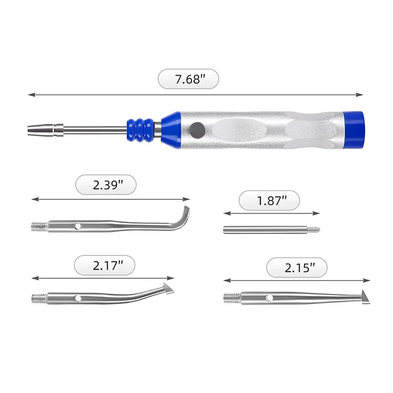 Dental Automatic Crown Remover Kit Adjustable 4pc Shifts Crown Teeth Restoration