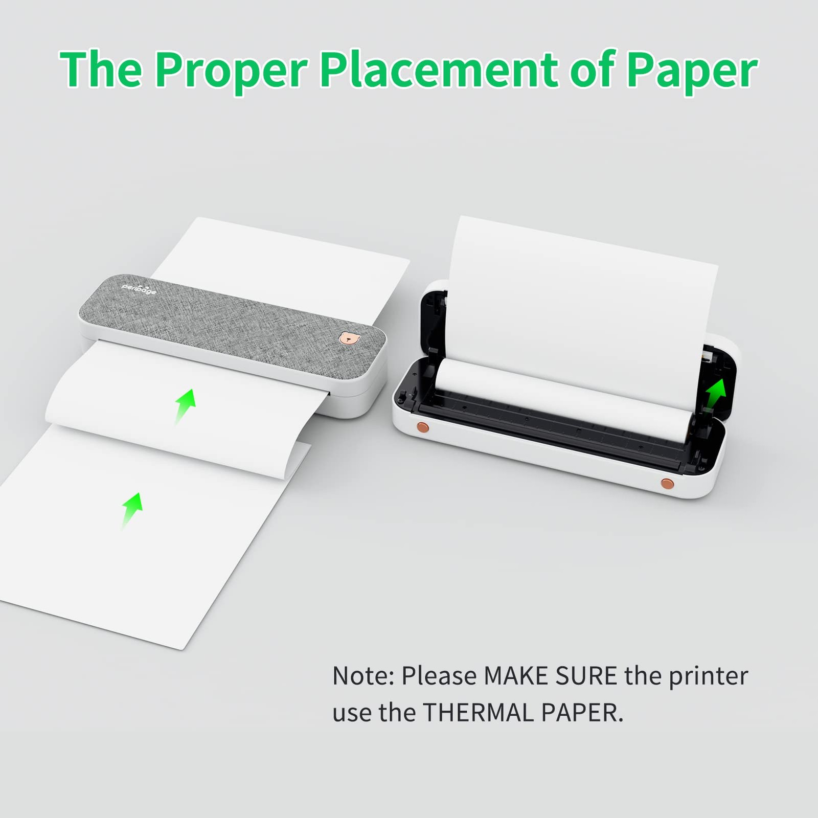 PENCHEN Original PeriPage A4 Paper Printer Direct Thermal Transfer Sky Grey