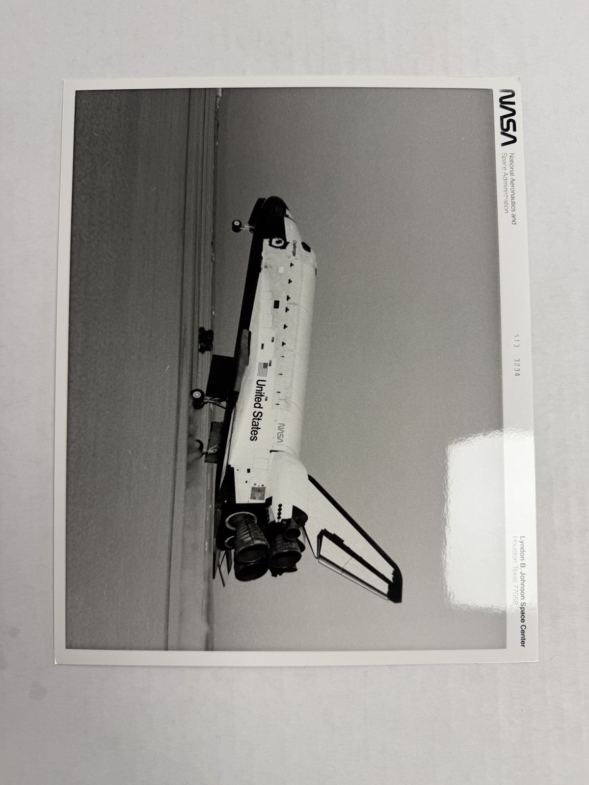 NASA STS-41C Challenger Landing Crew Portrait Press Photo