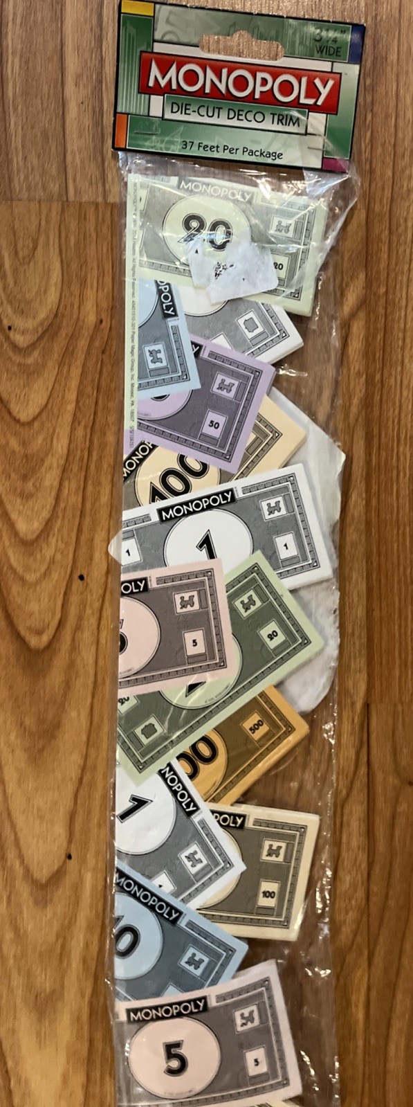 Monopoly Money Extra Wide Die Cut Deco Trim by Eureka (Eu845151)  - 12 Pieces
